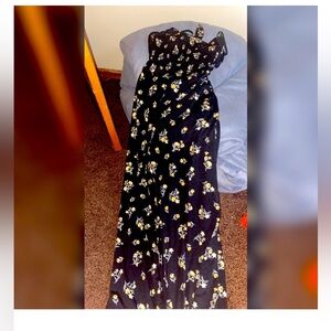 Chic Black and Yellow Jumpsuit with Vibrant Style